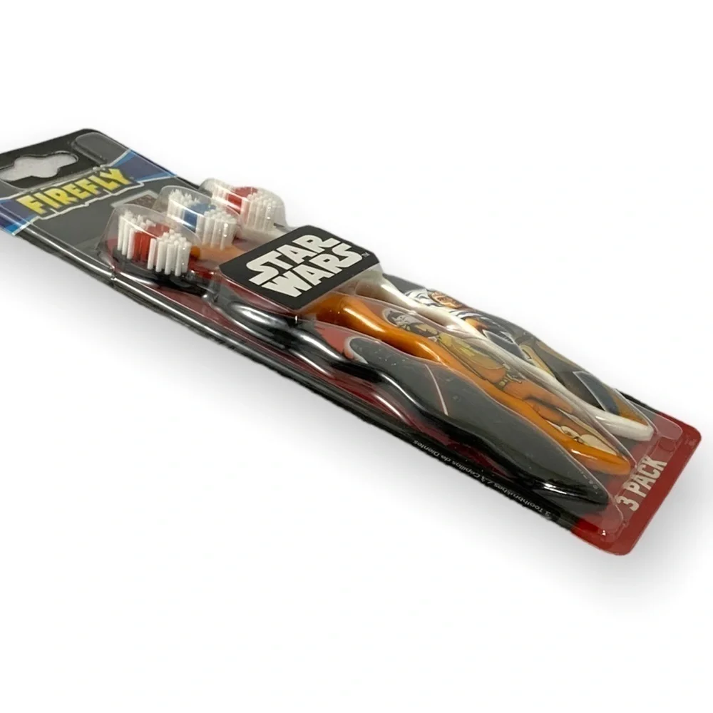 Firefly Star Wars Kids Toothbrushes Pack of 3